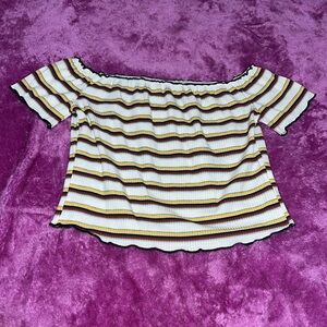 SHEIN Off the Shoulder Crop Top